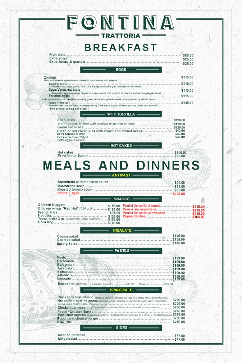 Fontina Trattoria Menu - Image 5